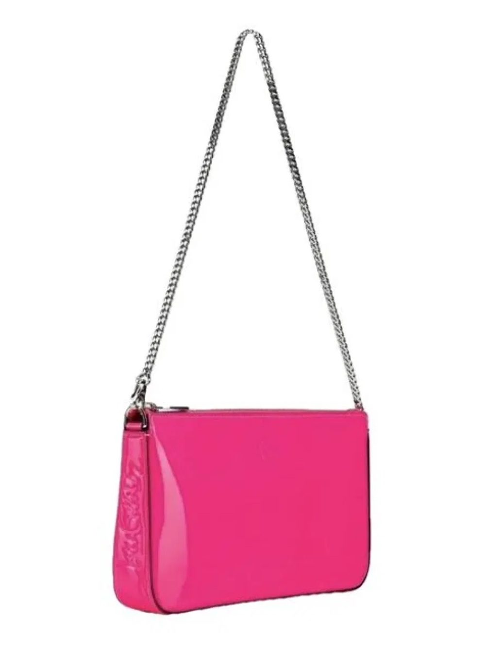 Christian Louboutin Loubila patent leather bag in Poupidou pink